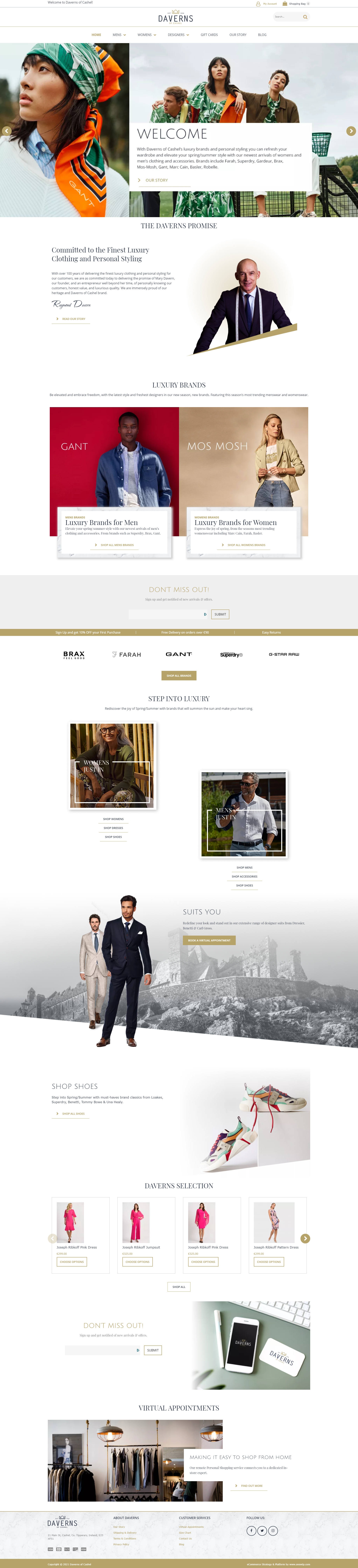 Daverns of Cashel homepage